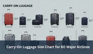 Carry-On Luggage Size Chart for 60 Major Airlines
