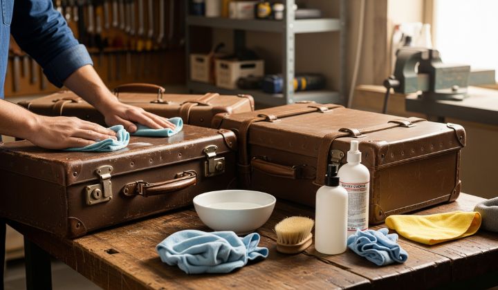 How to Clean Vintage Luggages